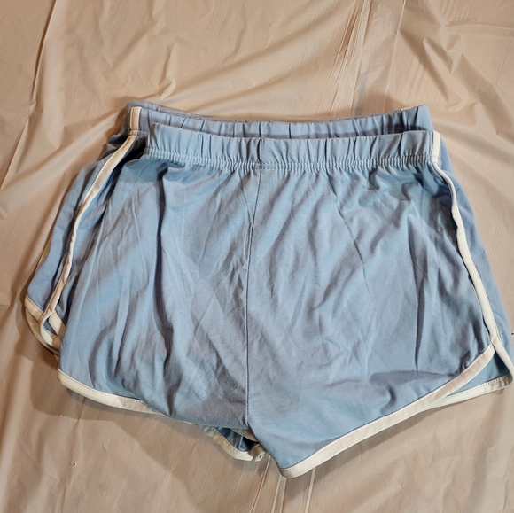 Womens Blue Ramen Cat Shorts - Picture 3 of 3